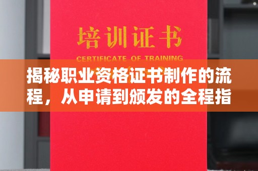 哈巴河揭秘职业资格证书制作的流程，从申请到颁发的全程指南