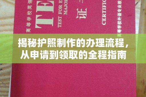 哈巴河揭秘护照制作的办理流程，从申请到领取的全程指南