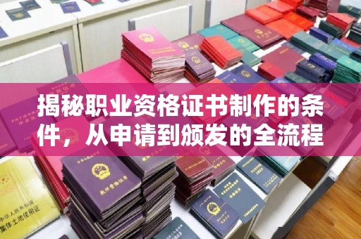 哈巴河揭秘职业资格证书制作的条件，从申请到颁发的全流程解析